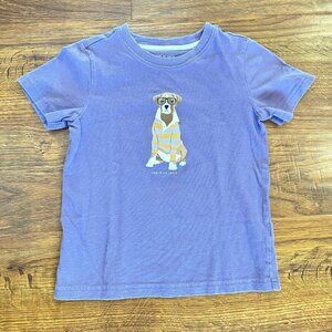 Janie and Jack dog graphic T-shirt